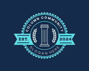 Greek Pillar Column logo
