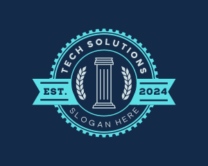 Greek Pillar Column logo