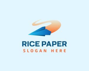 Paper Plane Delivery logo design