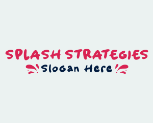 Playful Splash Wordmark logo