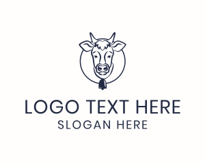 Cow Bell Animal logo