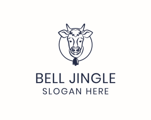 Cow Bell Animal logo design