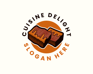 Sweet Brownies Dessert logo design