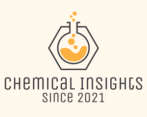 Test Tube Chemical  logo