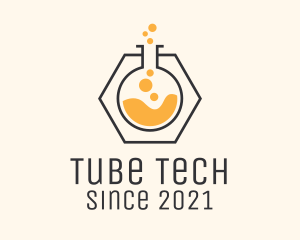 Test Tube Chemical  logo design