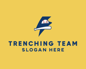 Lightning Baseball Team logo design