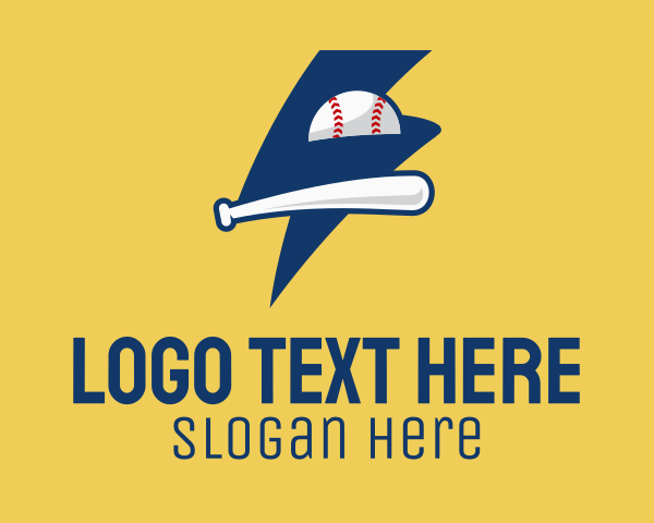 Baseball Player logo example 3