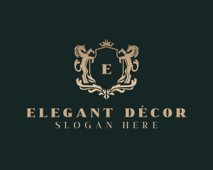 Elegant Regal Horse  logo design