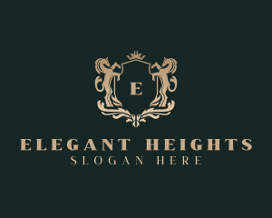 Elegant Regal Horse  logo design