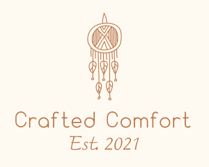 Boho Dreamcatcher Macrame logo design