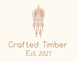 Boho Dreamcatcher Macrame logo design