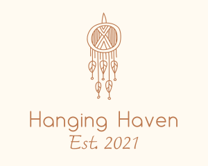 Boho Dreamcatcher Macrame logo design