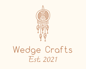 Boho Dreamcatcher Macrame logo design