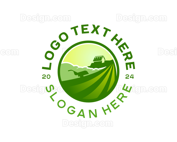 Lawn Mower Landscaping Logo