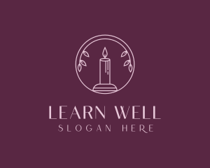 Spa Wellness Candle logo design