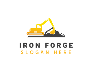 Industrial Excavator Builder logo design