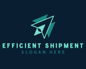 Logistics Plane Courier logo design