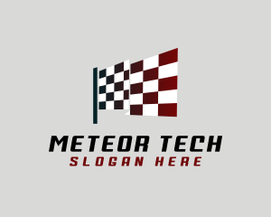 Motorsport Racing Flag Logo