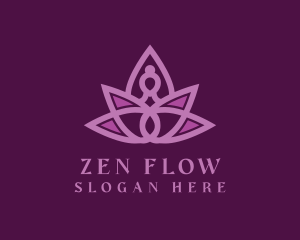 Zen Lotus Yoga  logo design