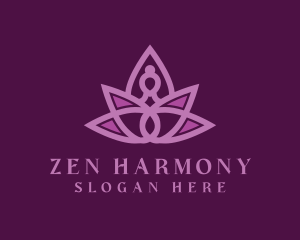 Zen Lotus Yoga  logo design