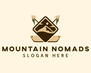 Arrow Mountain Nature logo design