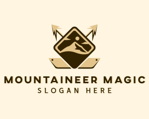 Arrow Mountain Nature logo design