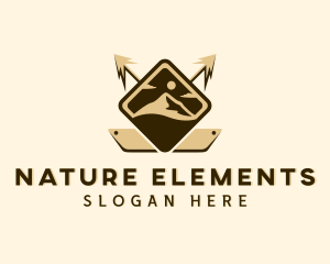 Arrow Mountain Nature logo design