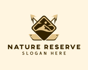 Arrow Mountain Nature logo design