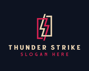 Electric Thunder Bolt logo design