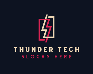 Electric Thunder Bolt logo design