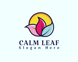 Floral Leaf Spa  logo design