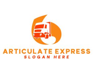 Orange Courier Express logo design