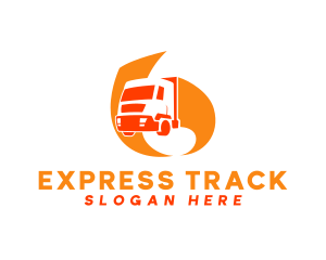 Orange Courier Express logo design