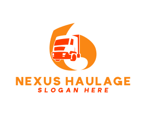 Orange Courier Express logo design