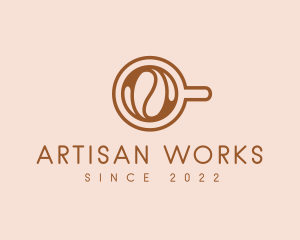 Artisanal Cafe Coffee Cup logo design