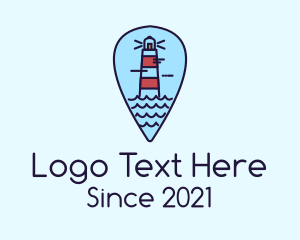 Lighthouse Location Pin logo