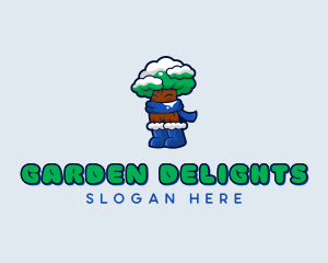 Snow Tree Garden logo design