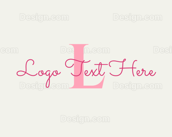 Feminine Cursive Beauty Logo