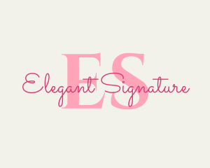 Feminine Cursive Beauty logo design