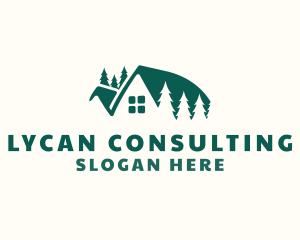 Forest Cabin House Logo