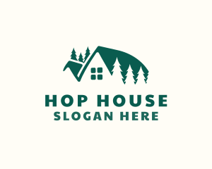 Forest Cabin House logo design