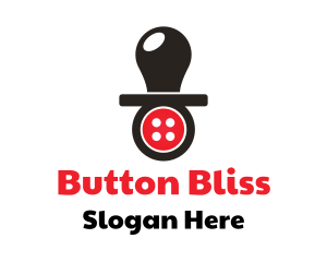 Button Baby Pacifier  logo design