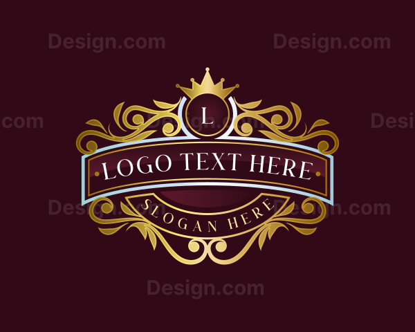 Premium Crown Ornament Logo