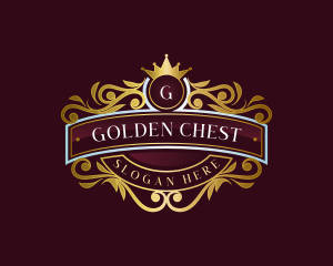 Premium Crown Ornament logo design