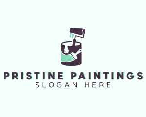 Paint Handyman Renovation logo design