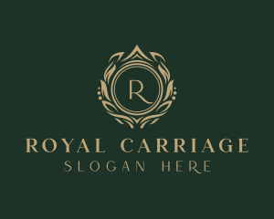 Royal Crown Wreath logo design