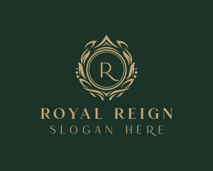 Royal Crown Wreath logo design