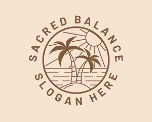 Summer Beach Island Logo