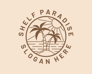 Summer Beach Island logo design