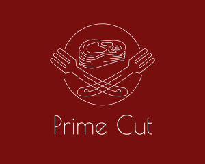 Minimalist Steak Plate logo